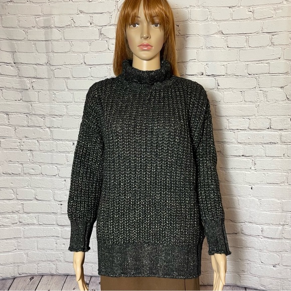 NWT New $170 Guess Marciano Wool Blend Black Made In Italy Sweater Size S - Picture 3 of 15